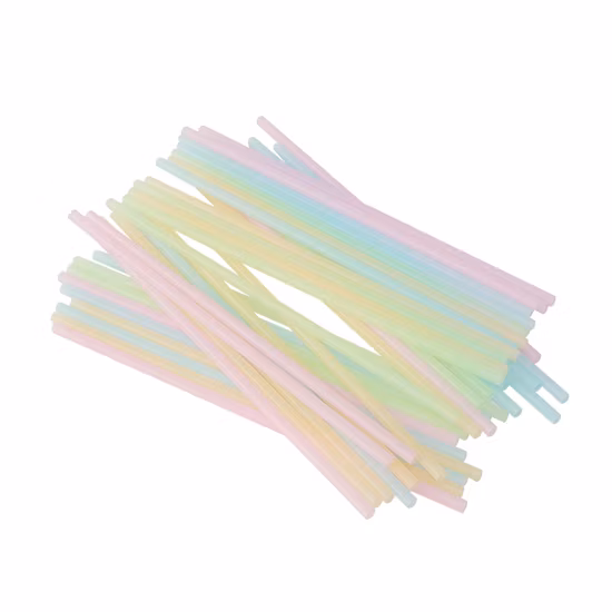 Pailles à boire compostables emballées individuellement jetables en PLA biodégradables