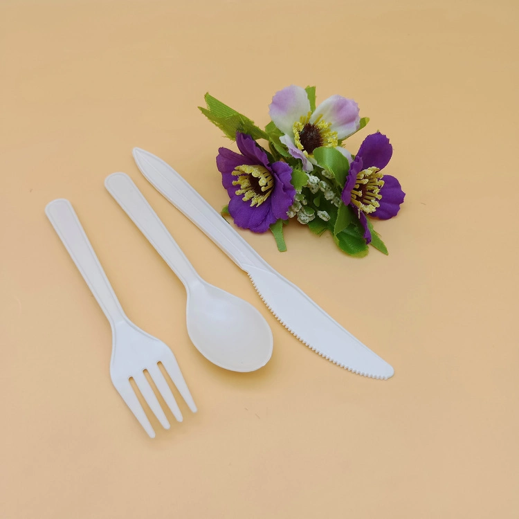 Biodegradable Corn Starch Disposable Knife and Fork Spoon Hot Sale Cutlery