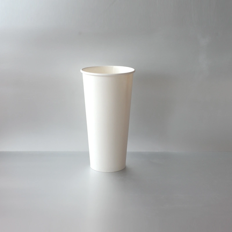 Cold Drinking Cup Biodegradable Corn Starch Disposable with White Color