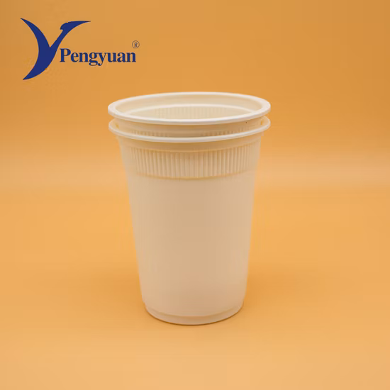 Tasse à café à emporter biodégradable de tasse d'amidon de maïs d'accessoires de cuisine